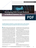 Developing With Formal Methods at BedRock Systems Inc.