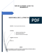 Historia de La Psicologia