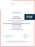 Certificate: Dr. Eko Handoyo S