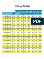 School Age Calculator