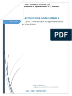 CM 1 - Introduction Au Régime Transitoire Et À L'oscillation - EAN 2 - AE5
