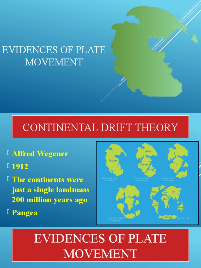 Evidences of plate movement PDF