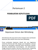 Pertemuan 2: Pembuatan Keputusan