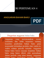 Pertemuan 4 Anggaran Bahan Baku