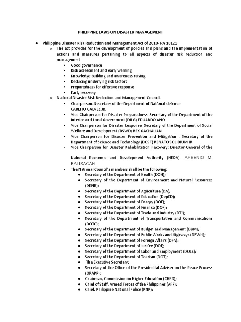 PHILIPPINE LAWS ON DISASTER MANAGEMENT & INCIDENT COMMAND SYSTEM PDF Incident Command System