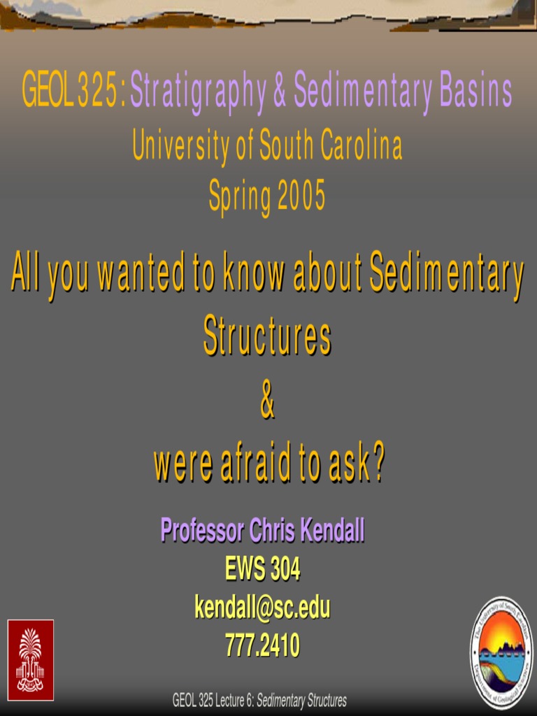 Kendall C 2005 - Sediment Structures | PDF | Sedimentary Rock | Geology