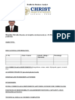 Standard Resume Format