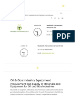 Oil & Gas Industry Equipment Procurement and Supply