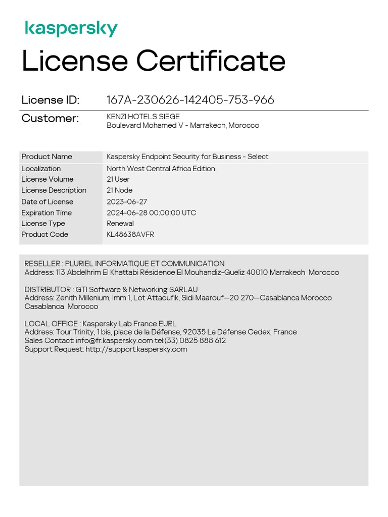 Kaspersky Certificate 167A230626142405753966 PDF