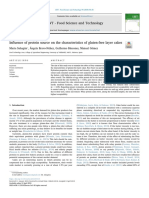 Influence of Protein Source On The Characteristics of Gluten-Free Layer Cakes