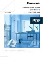 Manual Panasonic ADVANCED HYBRID KX-TEB308