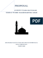 Proposal Perbaikan Atap Masjid 2022