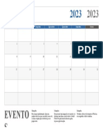 Evento S: Domingo Segunda-Feira Terça-Feira Quarta-Feira Quinta-Feira Sexta-Feira Sábado