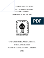 Buku Laporan Mengikuti Kegiatan Di Pengadilan Negeri (Pidana)