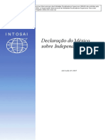 Os 8 Princípios Da Declaração Do México - INTOSAI P 10