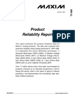 Product Reliability Report: January 1999