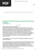 Analyzing Mechanical Systems Using Infrared Thermal Imaging