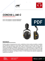 Protetor Auditivo Concha L-340 C COM REV05