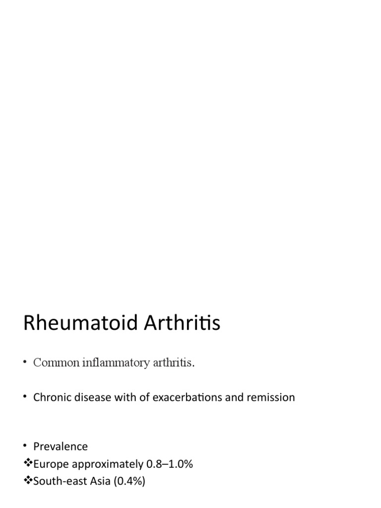 Drug Therapy in Ra PDF Rheumatoid Arthritis Causes Of Death