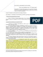 Introducción Al Pensamiento de Husserl