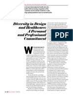 Diversity in Design and Healthcare: A Personal and Professional Commitment
