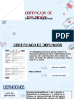 Certificado de Defunción