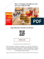 2 Mctríos Big Mac+ 2 Sundaes Chocolate Por Solo $199 29/12 Web MX MMC