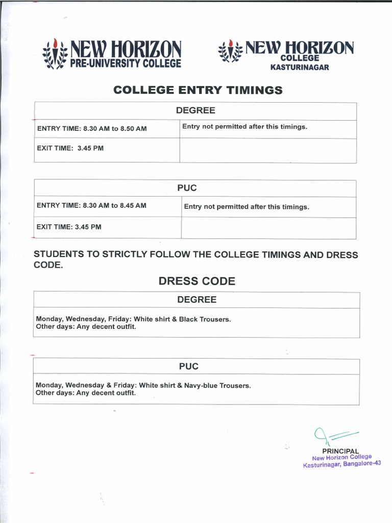 college-timings-pdf