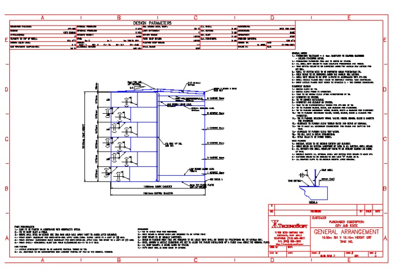 Tank General Arrangement NLNG TRAIN 7 E01 Model | PDF