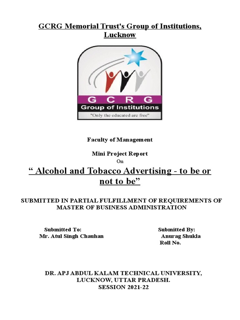 Alcohol and Tobacco | PDF | Tobacco Smoking | Addiction