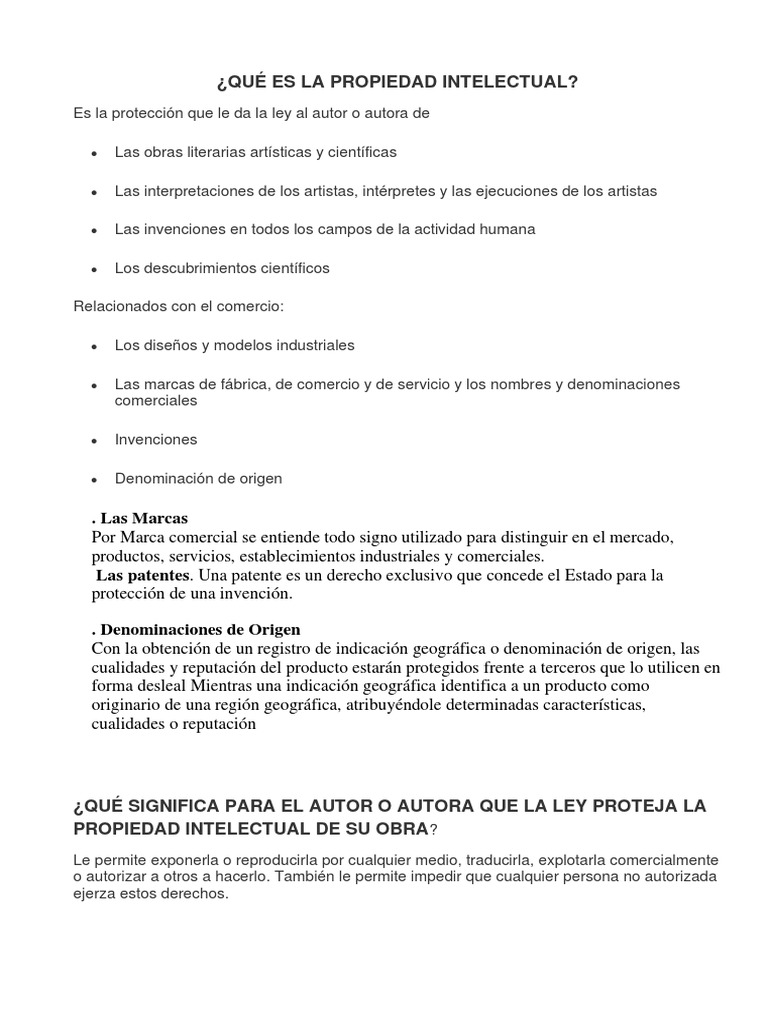 Propiedad Intelectual | PDF | Propiedad intelectual | Patentar