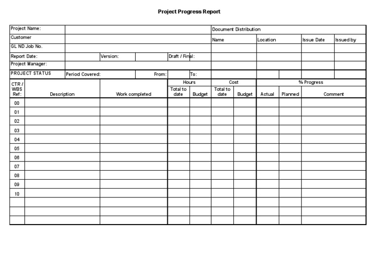 Weekly Project Status Update | PDF