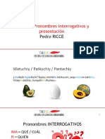 Tema 05 Pronombres Interrogativos y Presentación