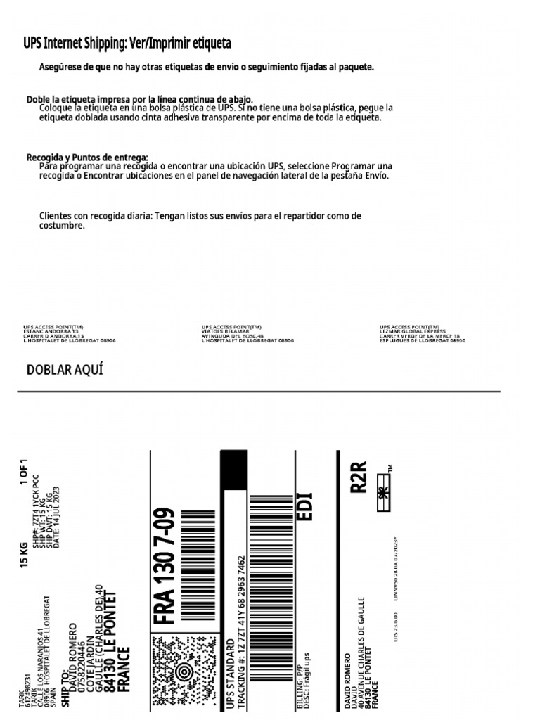 UPSLabel | PDF