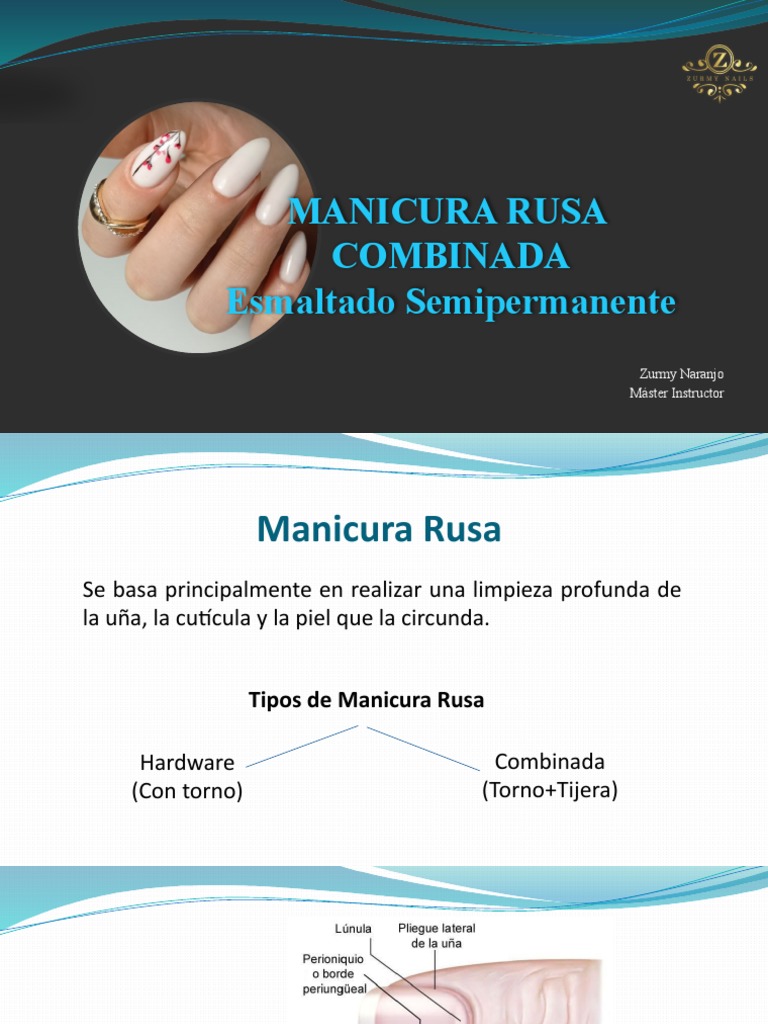 Manicura Rusa Pdf Clavo Anatomía Sistema Tegumentario