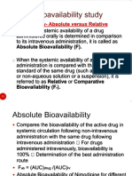 Absolute and Relative Bioavailability