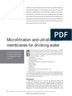 Microfiltration and Ultrafiltration Membranes For Drinking Water 2008