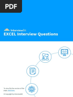 Excel Interview Questions