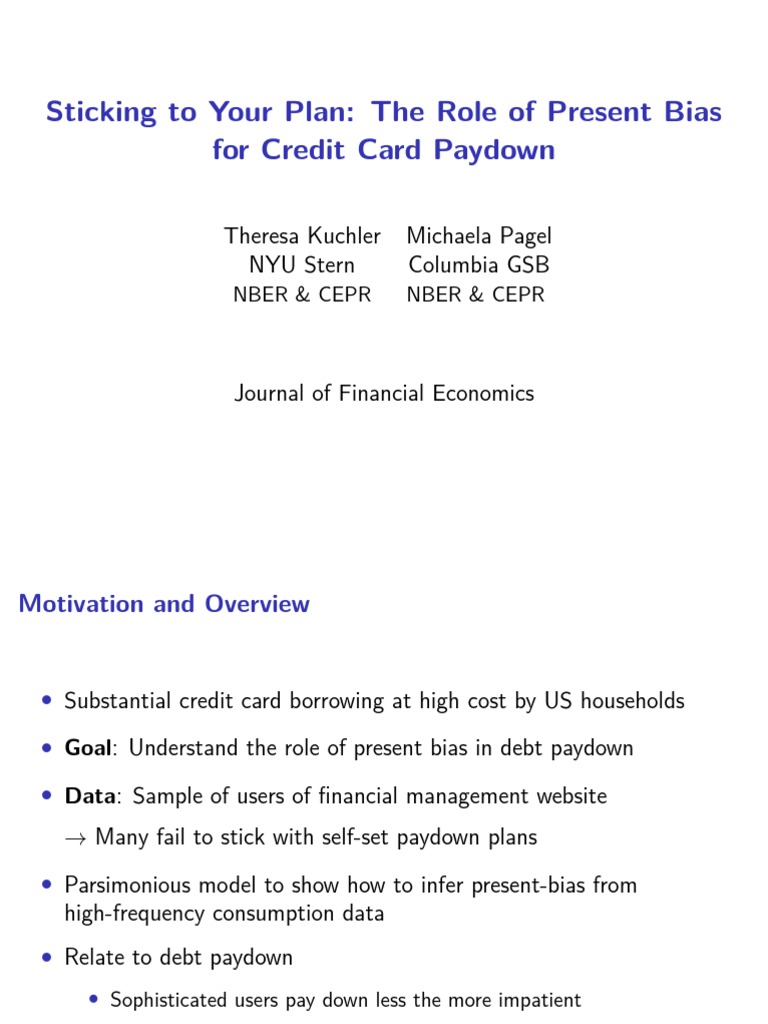 StickingToYourPlan 45min PDF Bootstrapping (Statistics) Errors