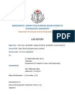 Basic Electrical Lab Report