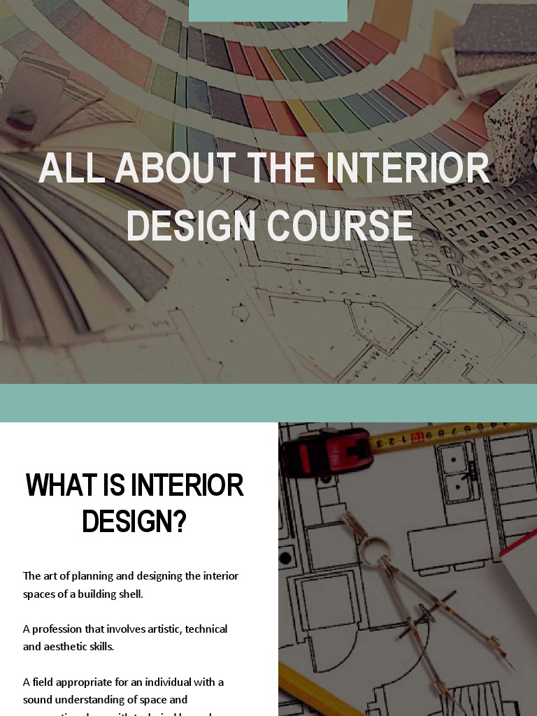 Interior Design Course Guide | PDF | Interior Design | University And ...
