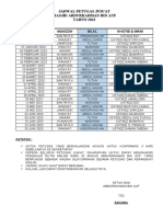 Jadwal Petugas Jum'at 2023