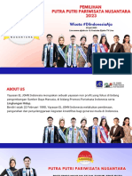Booklet Pemilihan Putra Putri Pariwisata Nusantara 2023