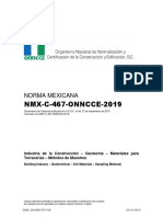 NMX C 467 Onncce 2019