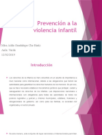 Prevención A La Violencia Infantil