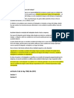 Accidente Laboral Fuera de La Empresa