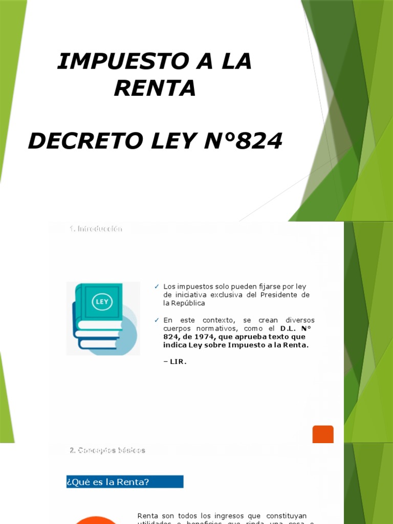 Ley sobre Impuesto a la Renta en Chile | PDF | Impuesto sobre la renta ...