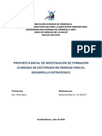 Propuesta Inicial de Investigacion Programa de Formancio Avanzada Rosa Escorche