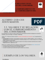 5.3 y 5.4 - Valores y Teorias Del Consumidor - Cob - Ceh - Jesus Martin