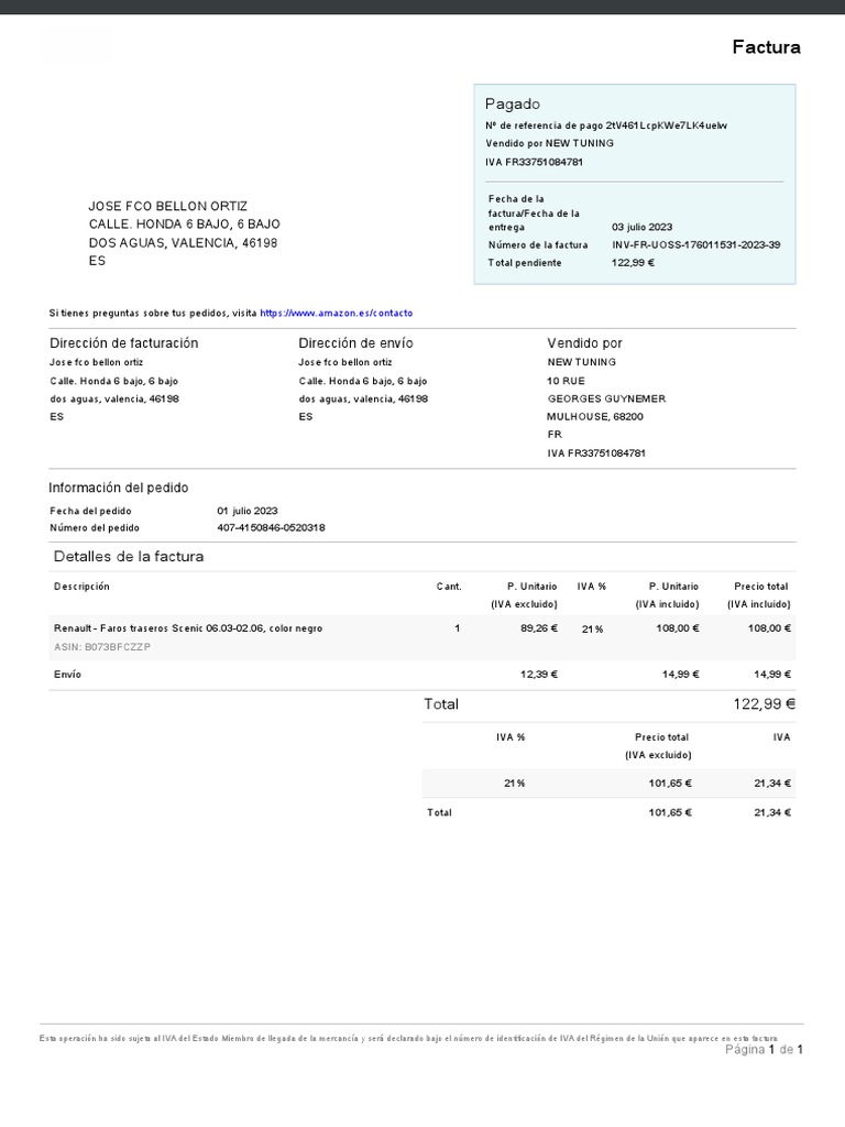 Invoice | PDF | Factura | Contabilidad